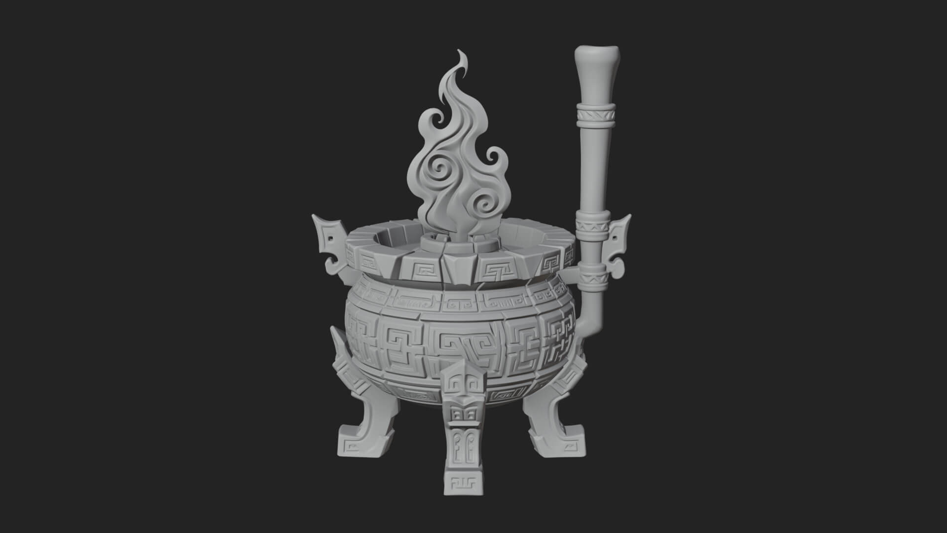 Tripod Brazier Torch Model Design 3 3D Print Model 3D Model