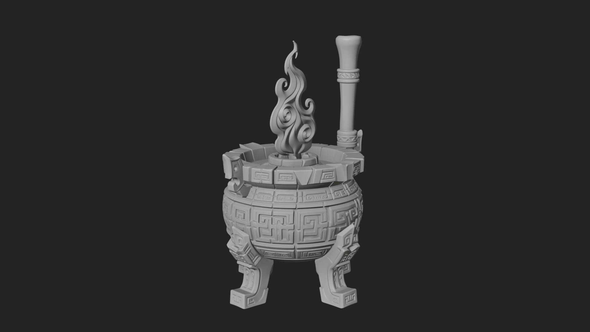 Tripod Brazier Torch Model Design 3 3D Print Model 3D Model