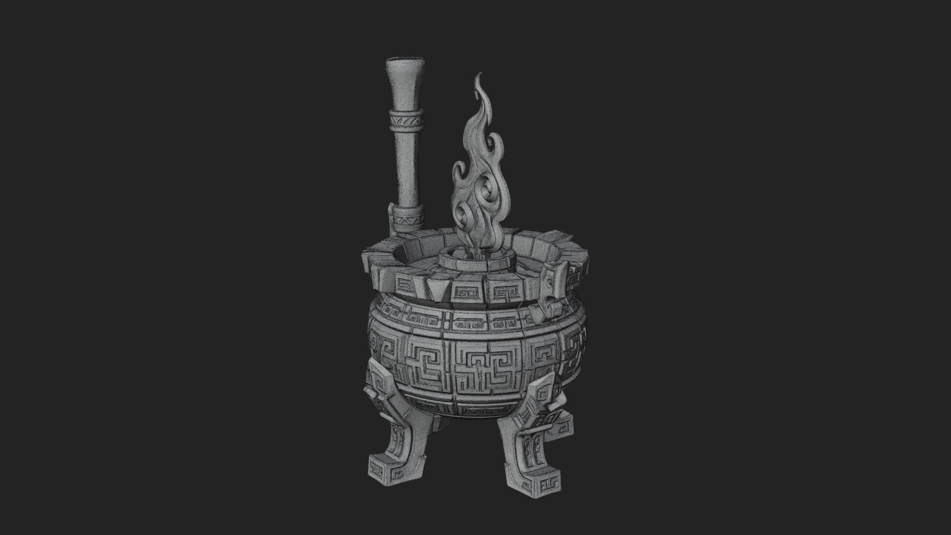 Tripod Brazier Torch Model Design 3 3D Print Model 3D Model