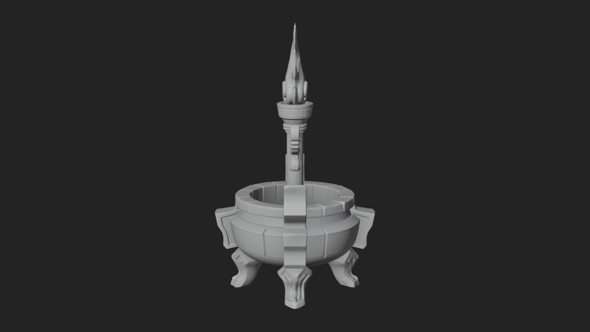 Tripod Brazier Torch Model Design 4 3D Print Model 3D Model