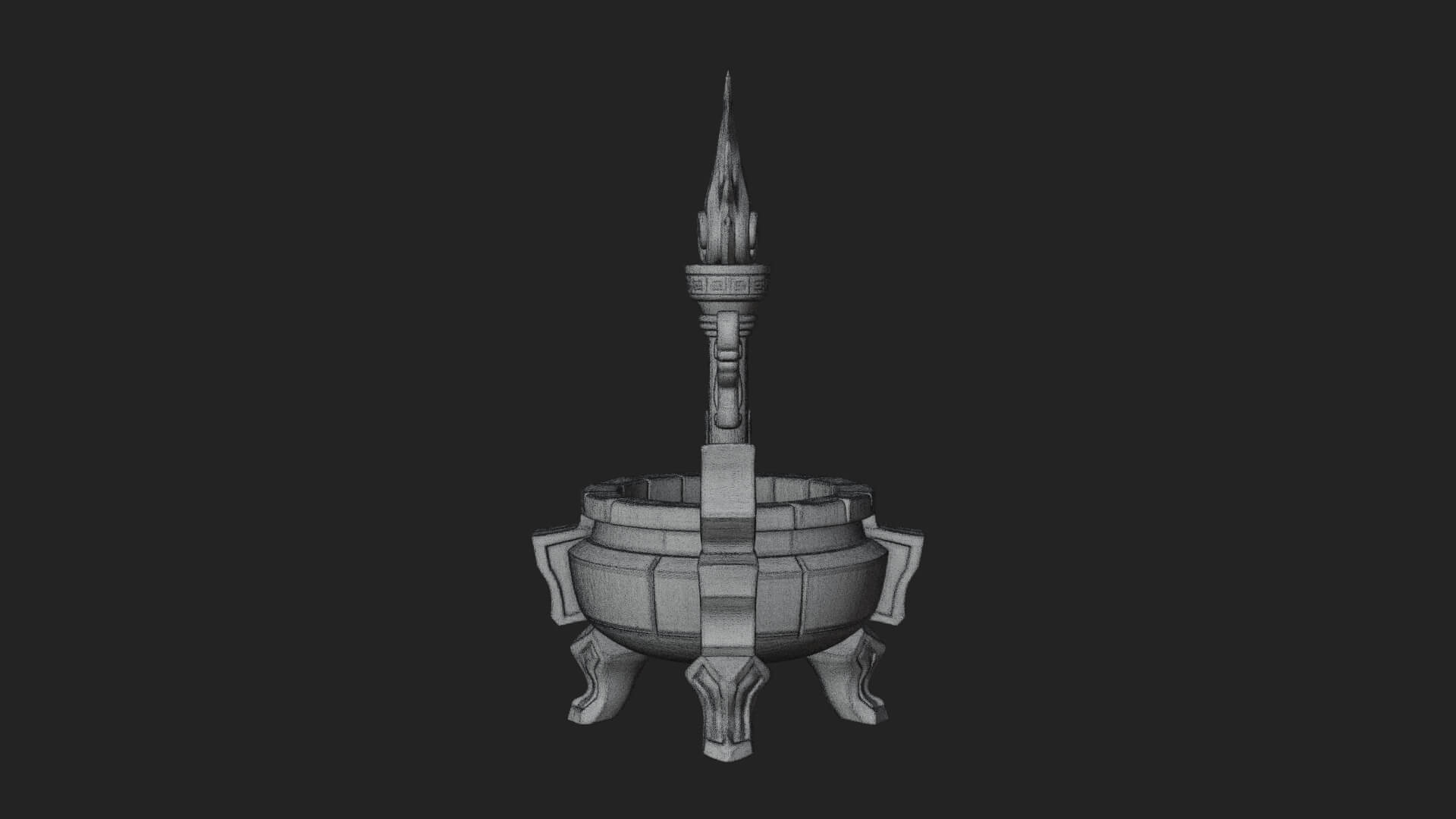 Tripod Brazier Torch Model Design 4 3D Print Model 3D Model