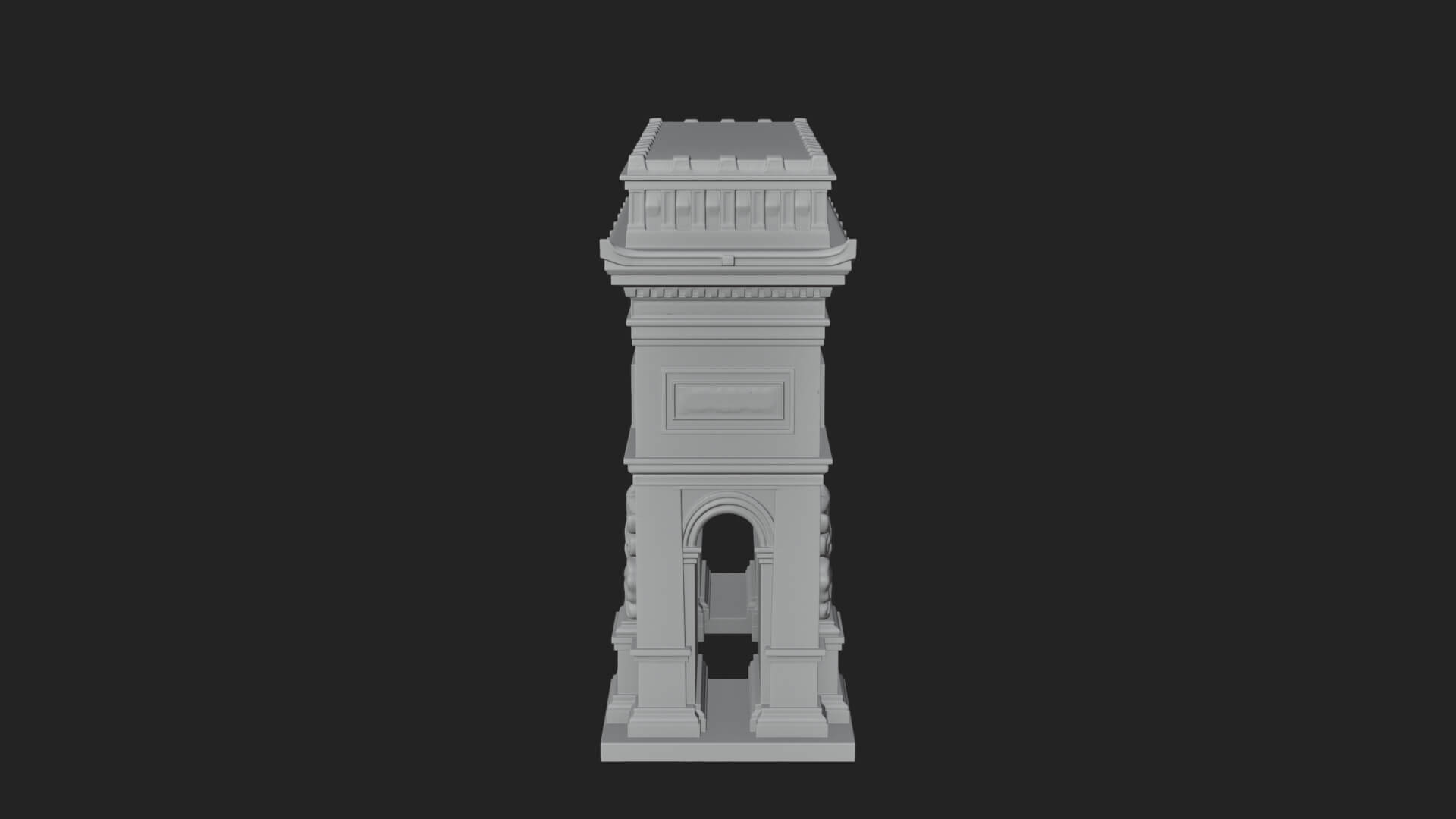 Triumphal Victory Arch Design 2 3D Print Model 3D Model