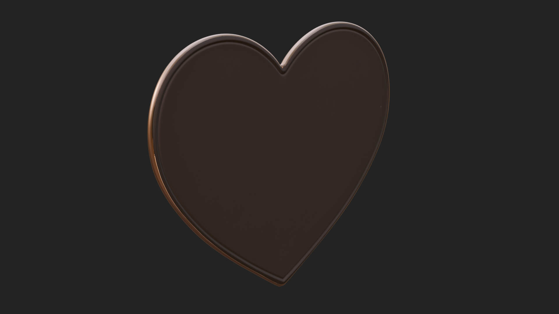 Tulip Flower Heart Plaque Design 2 3D Print Model 3D Model