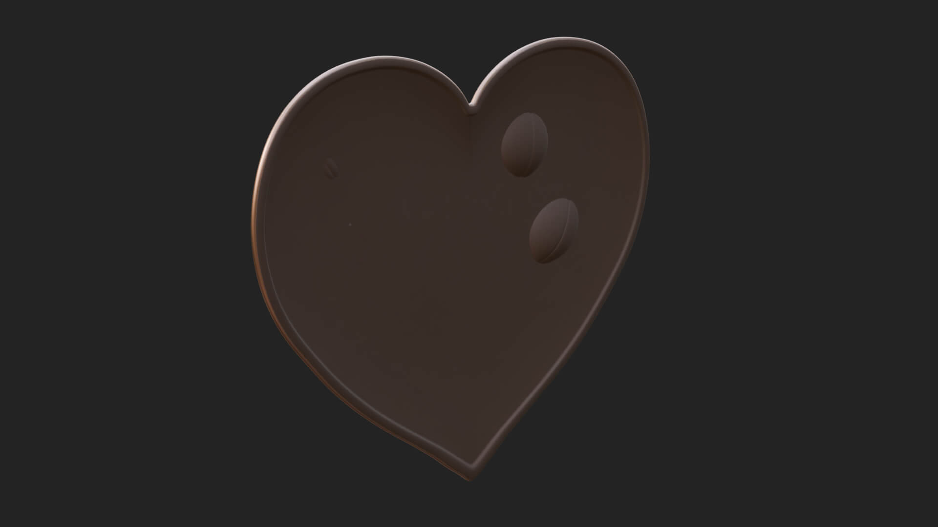 Tulip Flower Heart Plaque Design 3 3D Print Model 3D Model