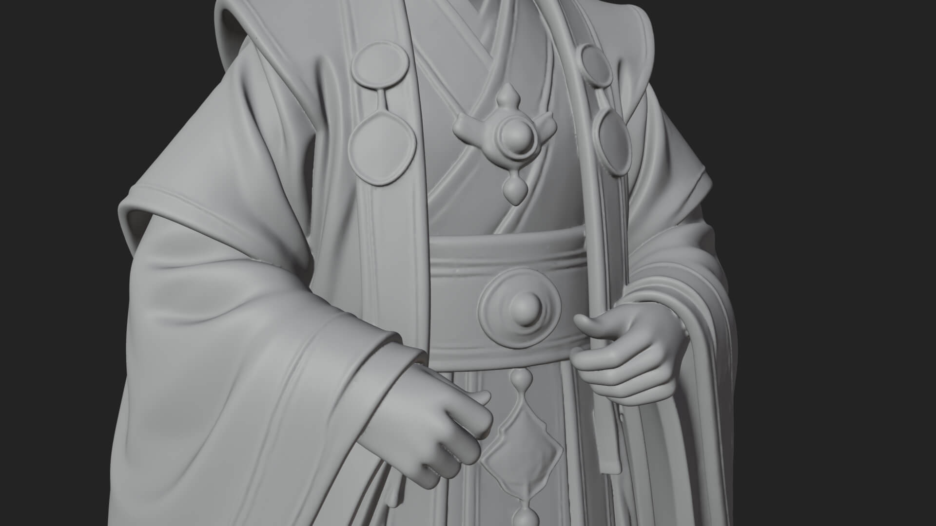 Turbaned Sultan Statue Design 3 3D Print Model 3D Model