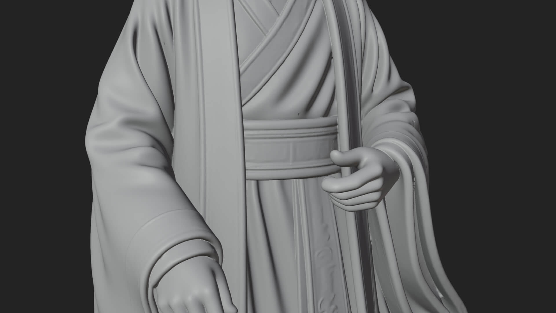Turbaned Sultan Statue Design 5 3D Print Model 3D Model