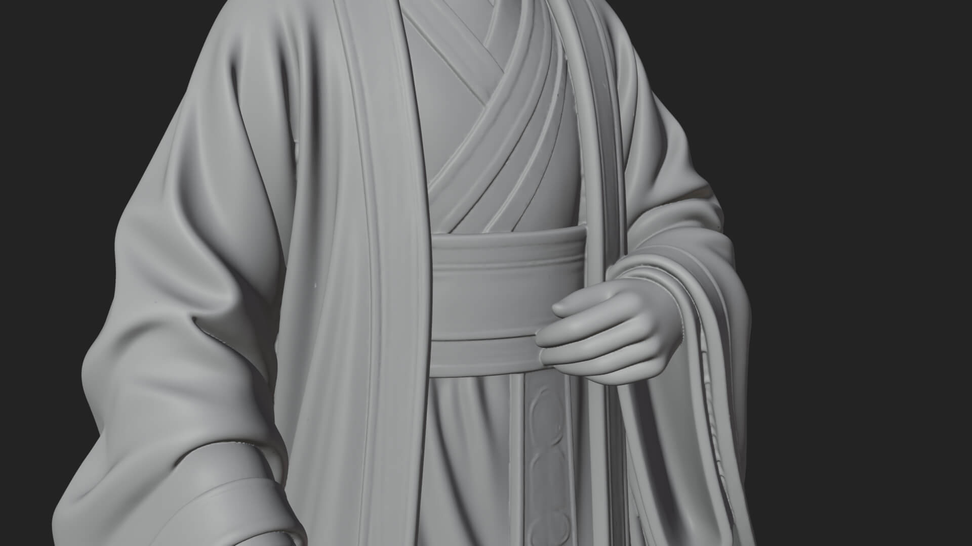 Turbaned Sultan Statue Design 7 3D Print Model 3D Model