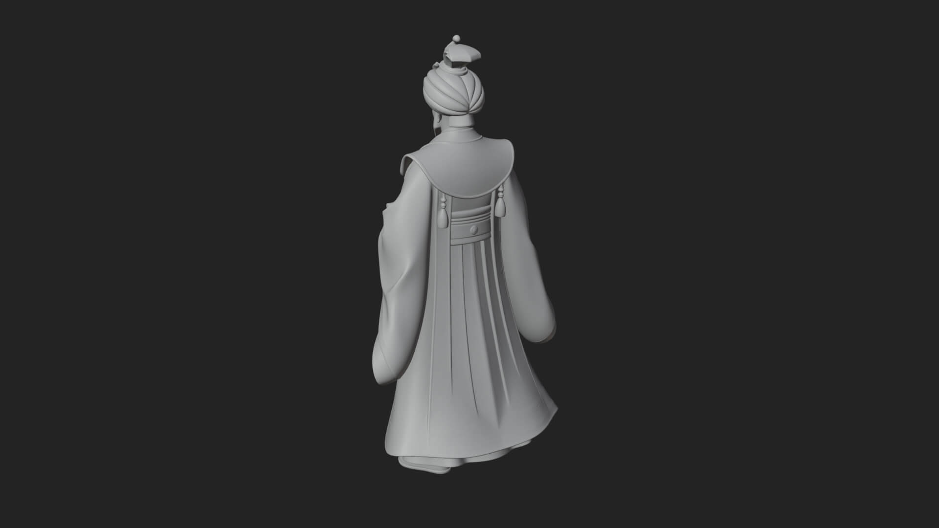 Turbaned Sultan Statue Design 8 3D Print Model 3D Model