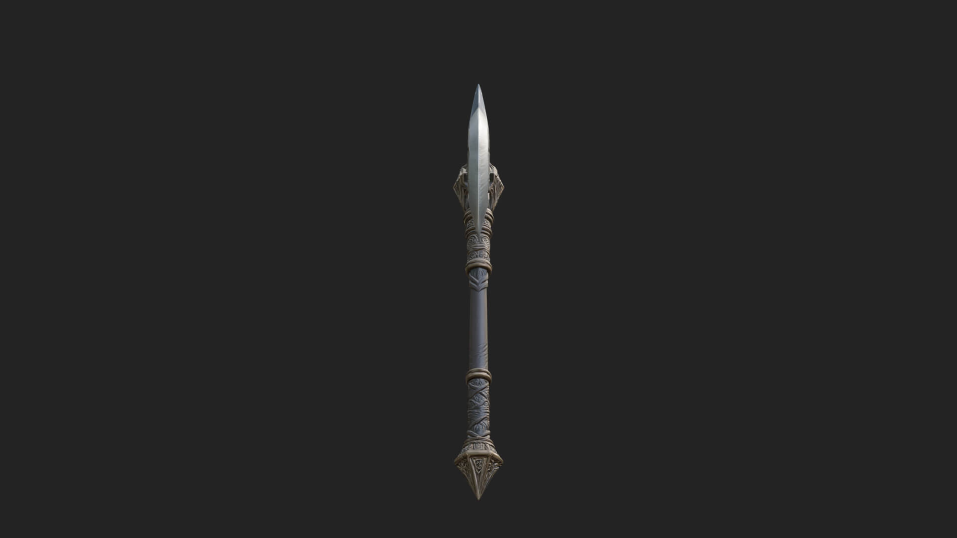 Twin Blade War Axe Model Design 1 3D Print Model 3D Model