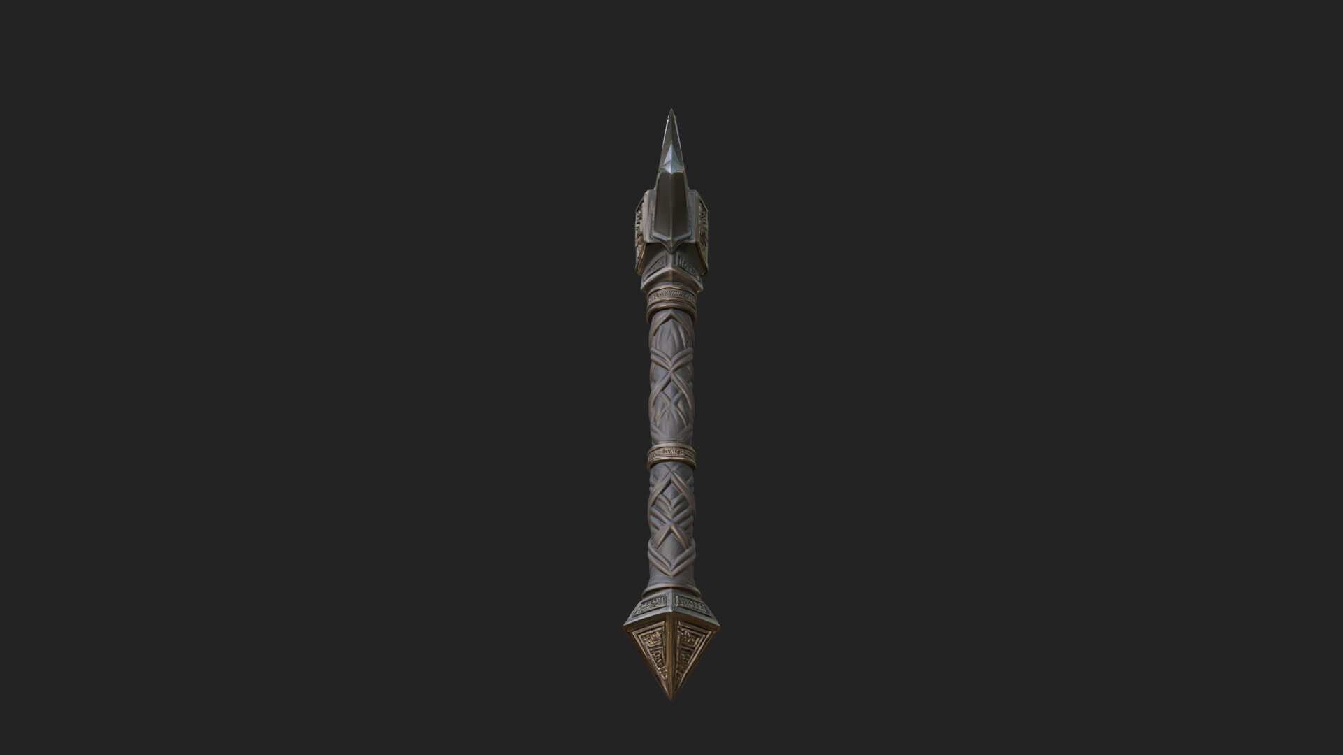 Twin Blade War Axe Model Design 13 3D Print Model 3D Model