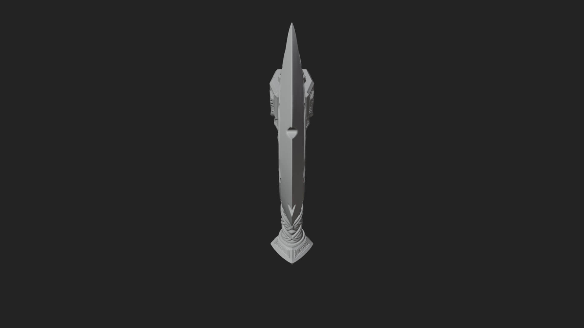 Twin Blade War Axe Model Design 13 3D Print Model 3D Model