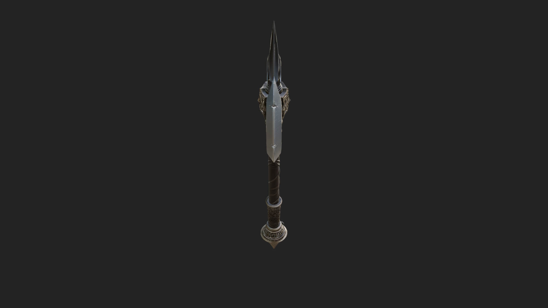 Twin Blade War Axe Model Design 2 3D Print Model 3D Model