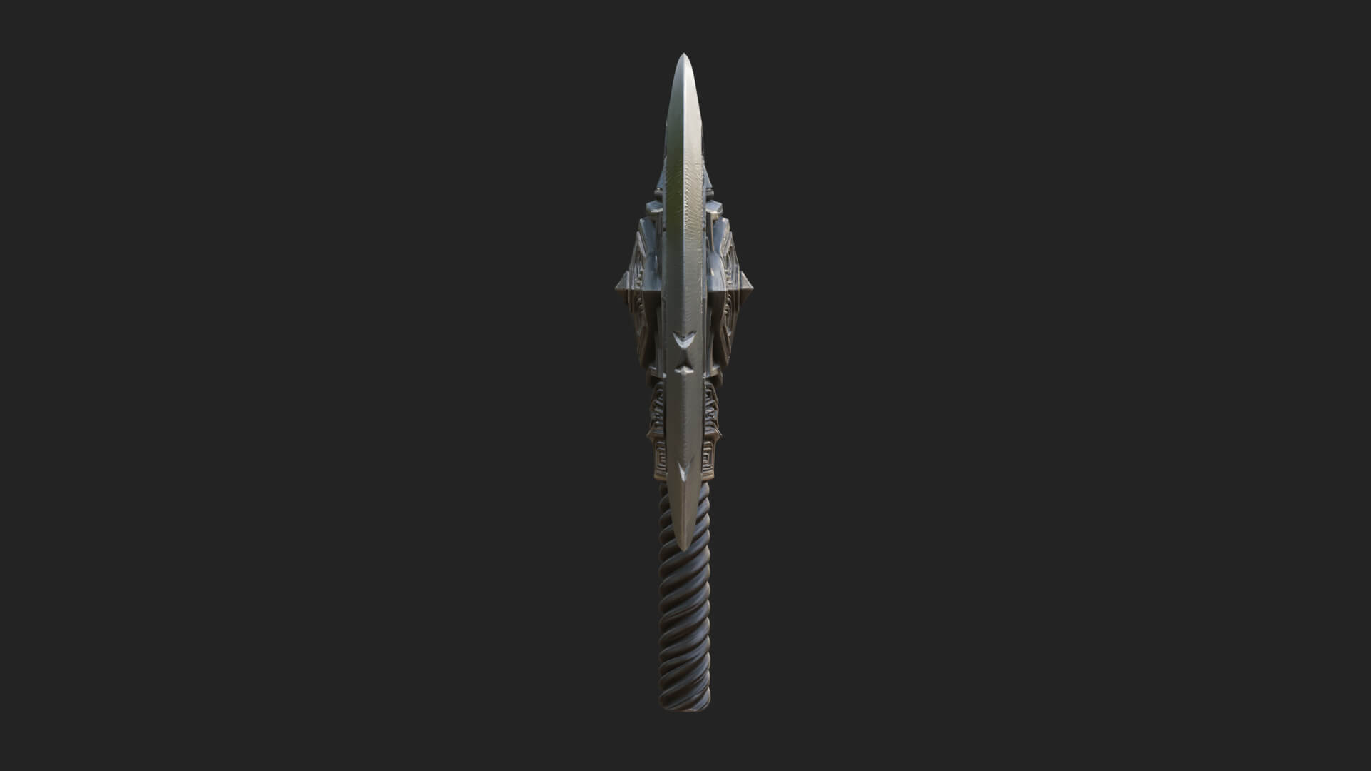 Twin Blade War Axe Model Design 8 3D Print Model 3D Model