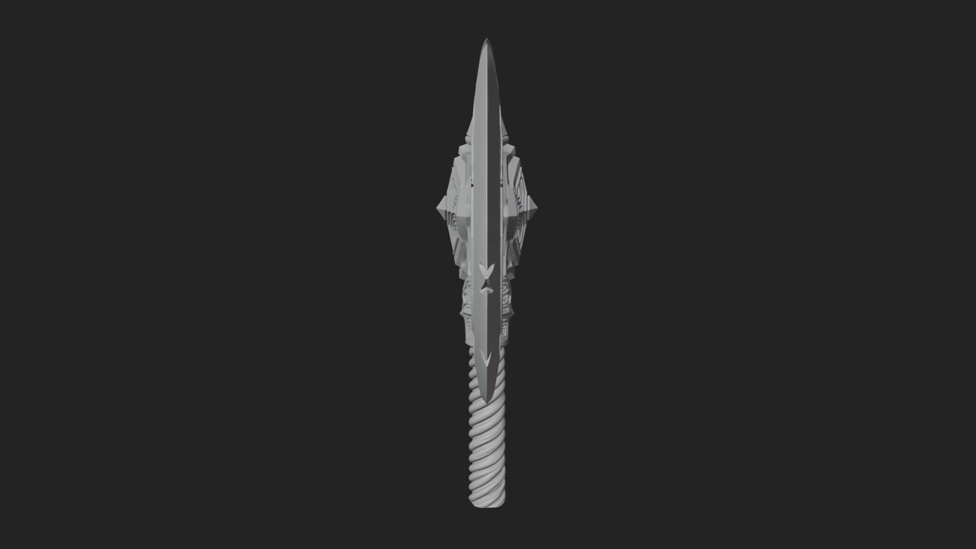 Twin Blade War Axe Model Design 8 3D Print Model 3D Model