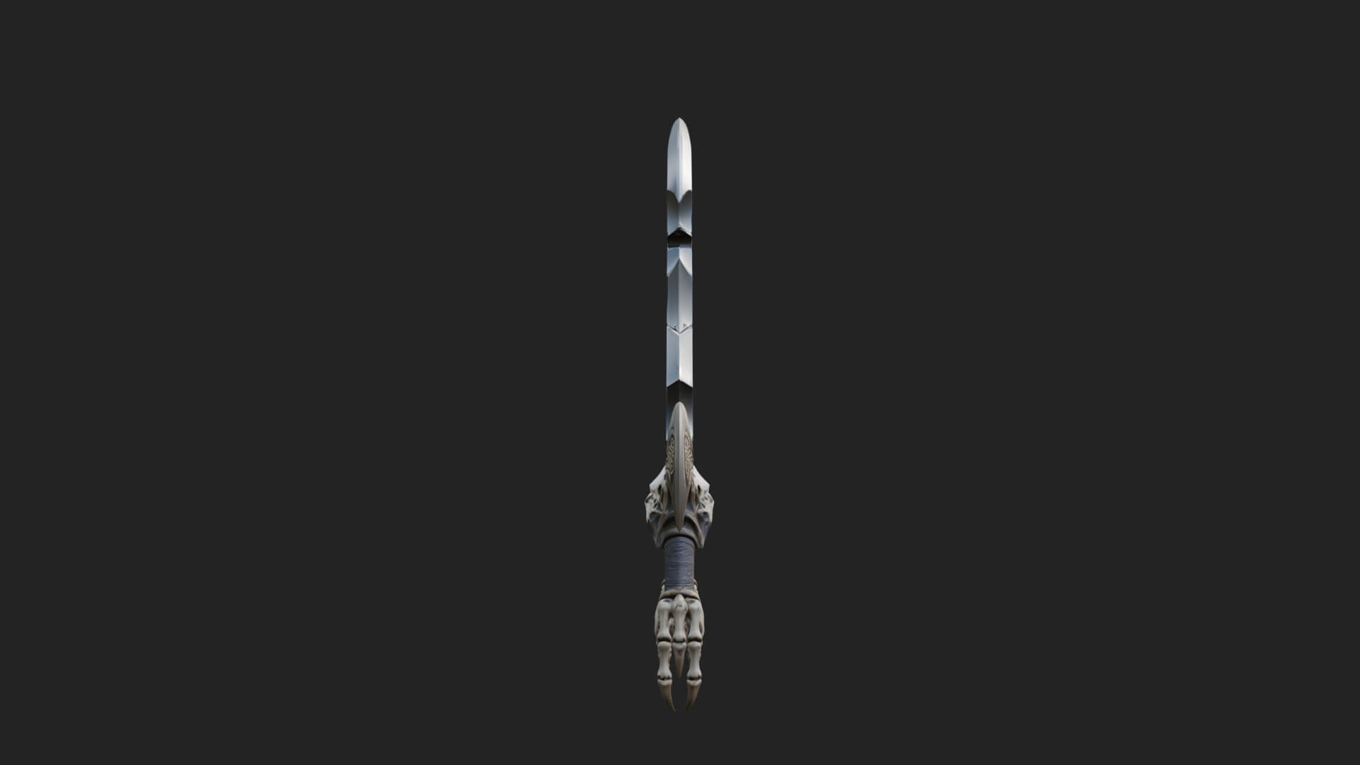 Twin Clawed Glaive Pair Model Design 1 3D Print Model 3D Model