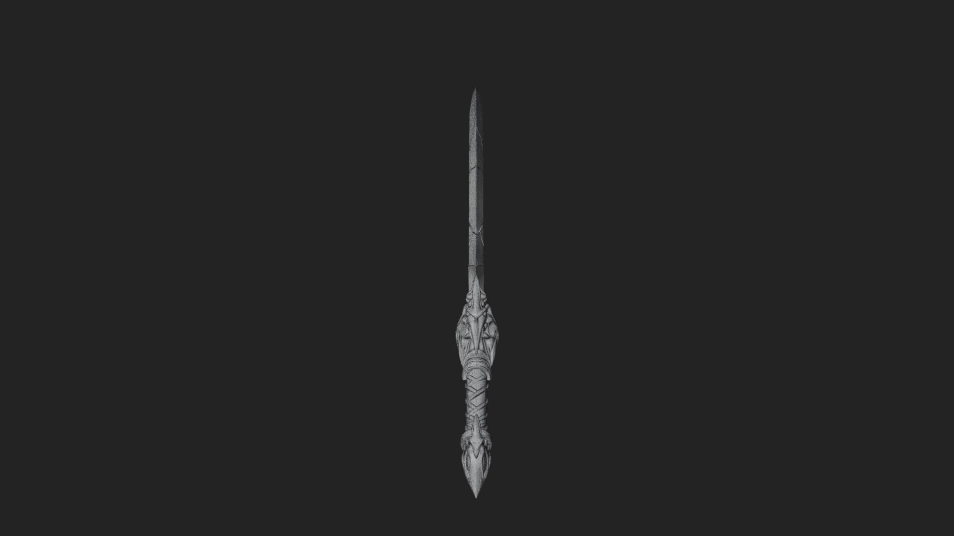 Twin Clawed Glaive Pair Model Design 3 3D Print Model 3D Model