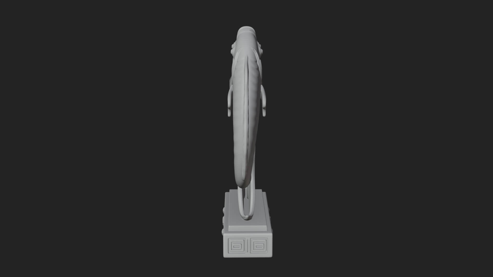 Twin Fish Arch Ornament Design 1 3D Print Model 3D Model