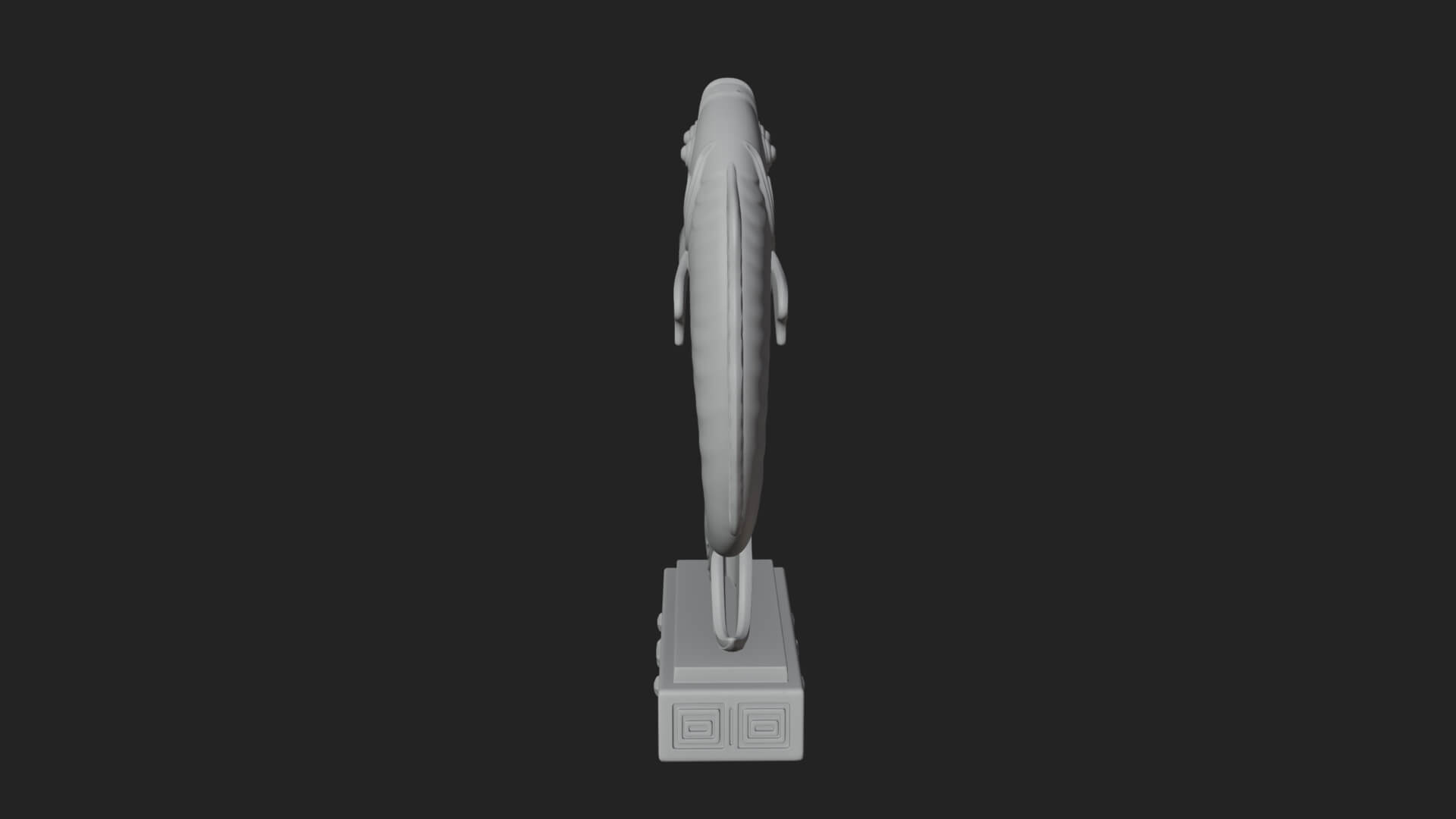 Twin Fish Arch Ornament Design 1 3D Print Model 3D Model