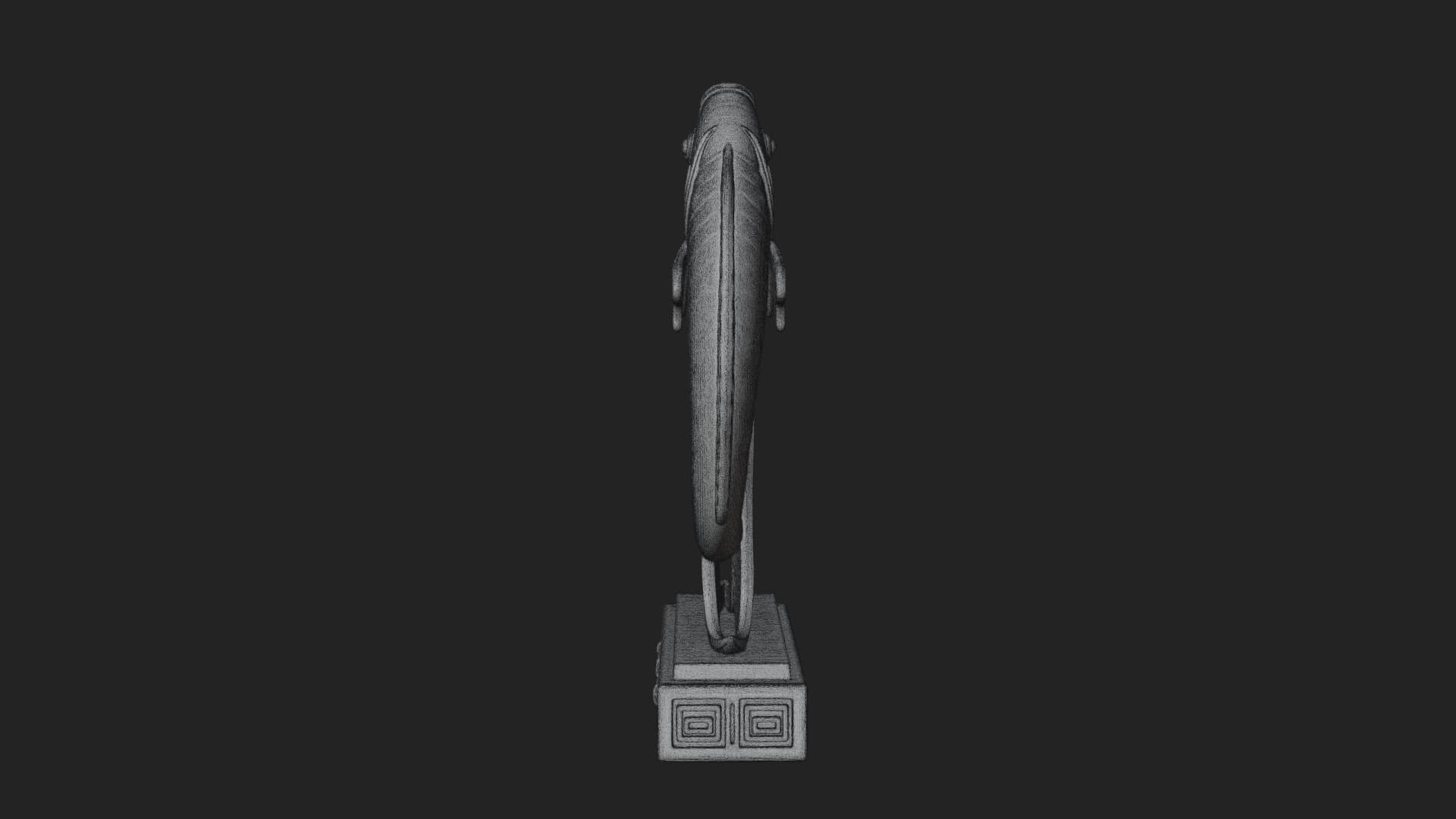 Twin Fish Arch Ornament Design 1 3D Print Model 3D Model