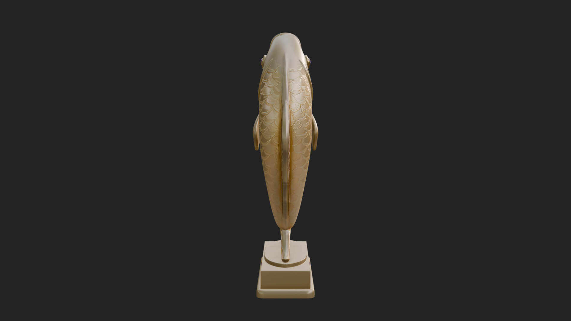 Twin Fish Arch Ornament Design 3 3D Print Model 3D Model
