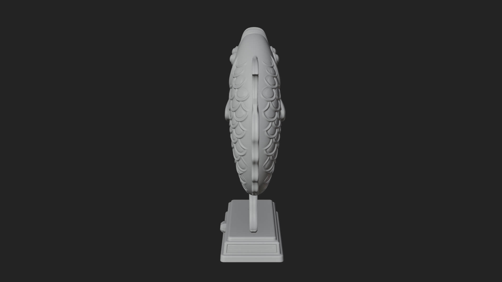 Twin Fish Arch Ornament Design 4 3D Print Model 3D Model