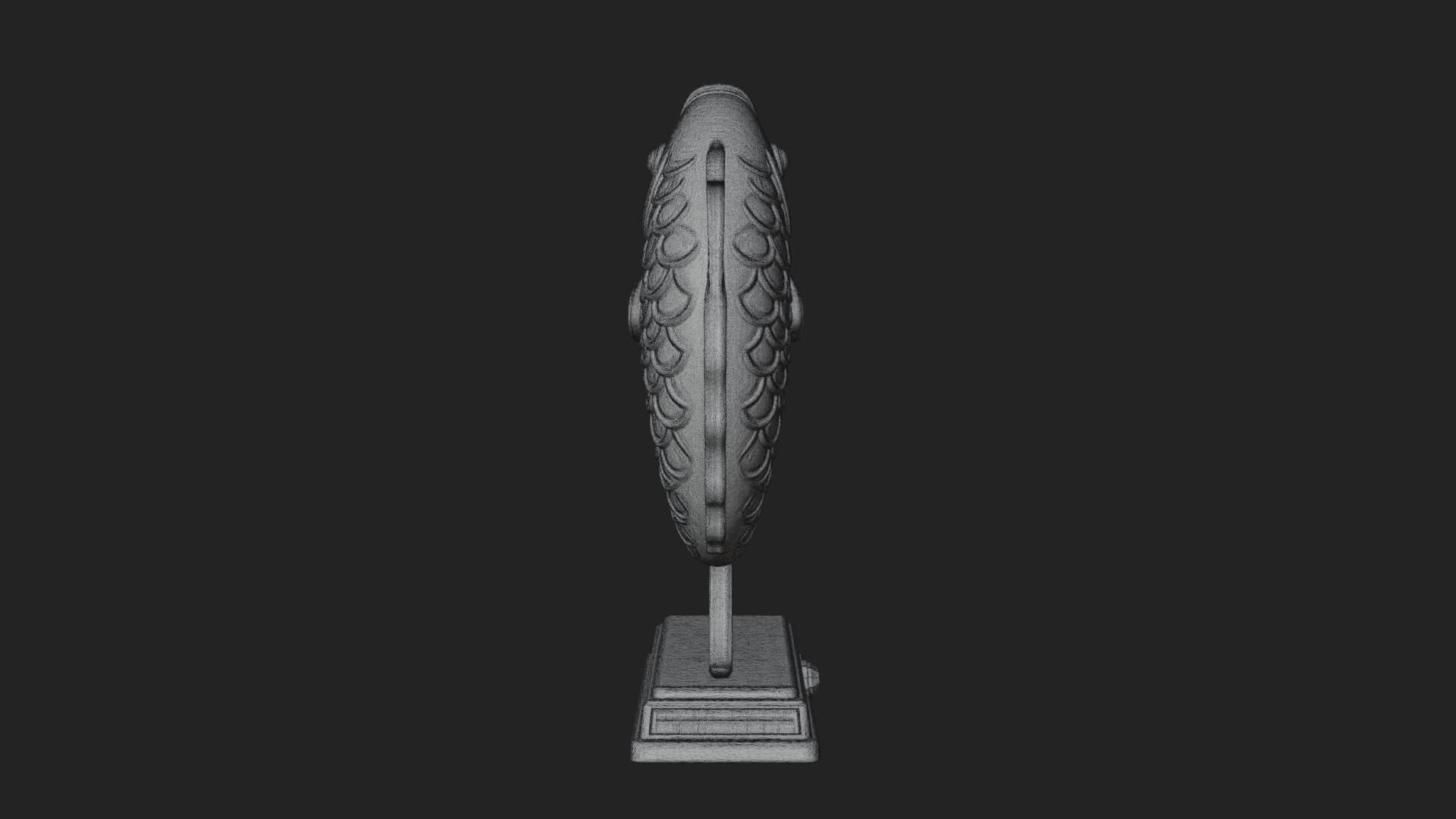 Twin Fish Arch Ornament Design 4 3D Print Model 3D Model