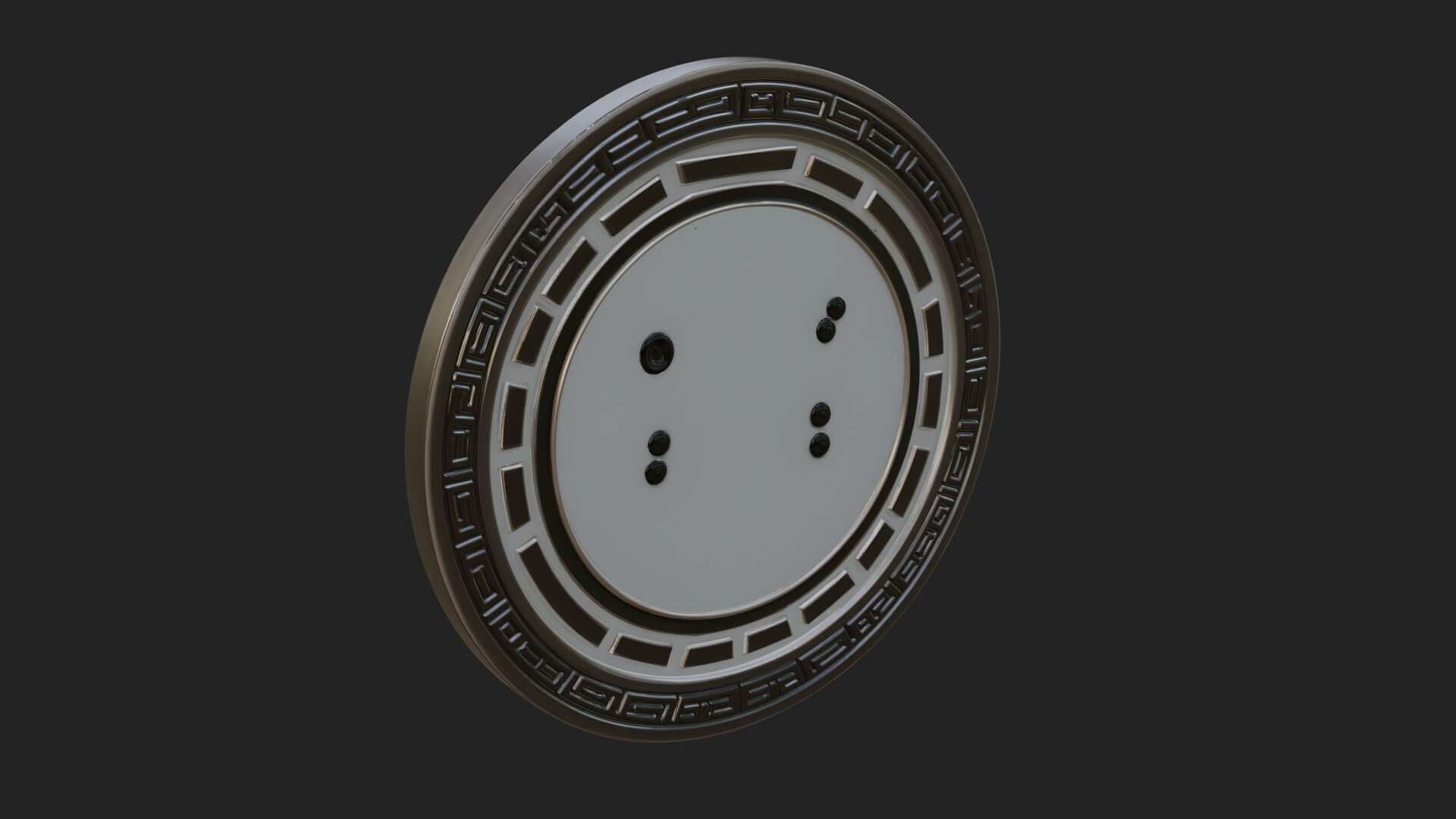 Twin Koi Yin Yang Pendant Design 4 3D Print Model 3D Model