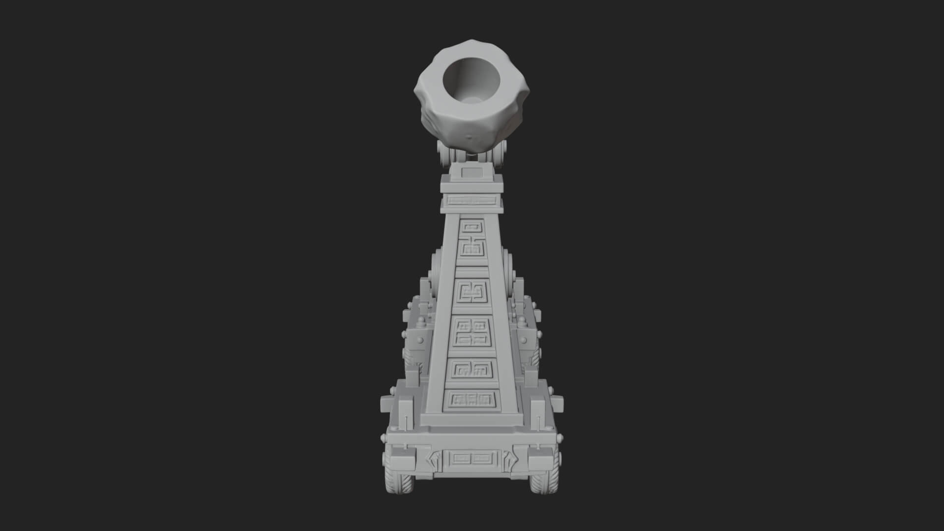 Twin Post Torsion Catapult Model Design 3 3D Print Model 3D Model