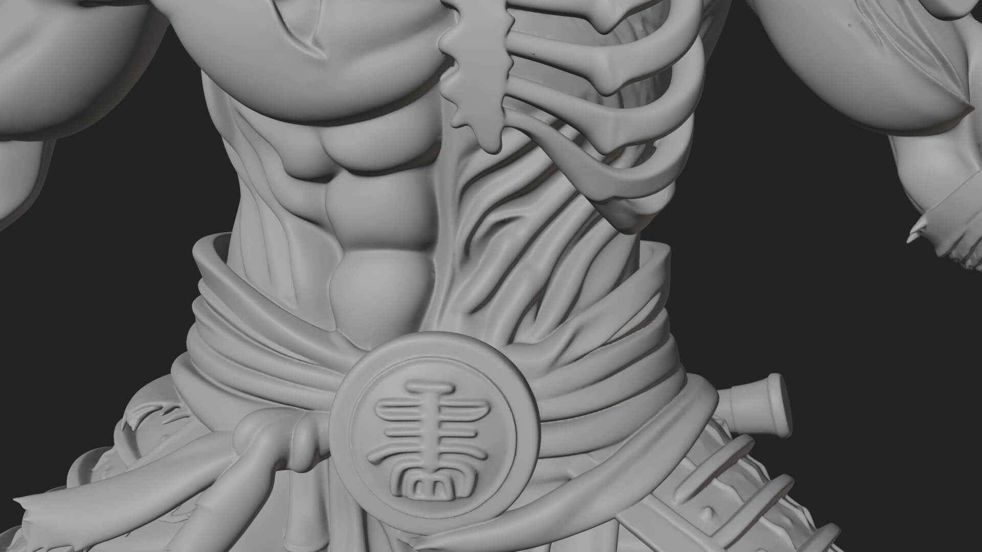 Undead Ghoul Statue Design 1 3D Print Model 3D Model