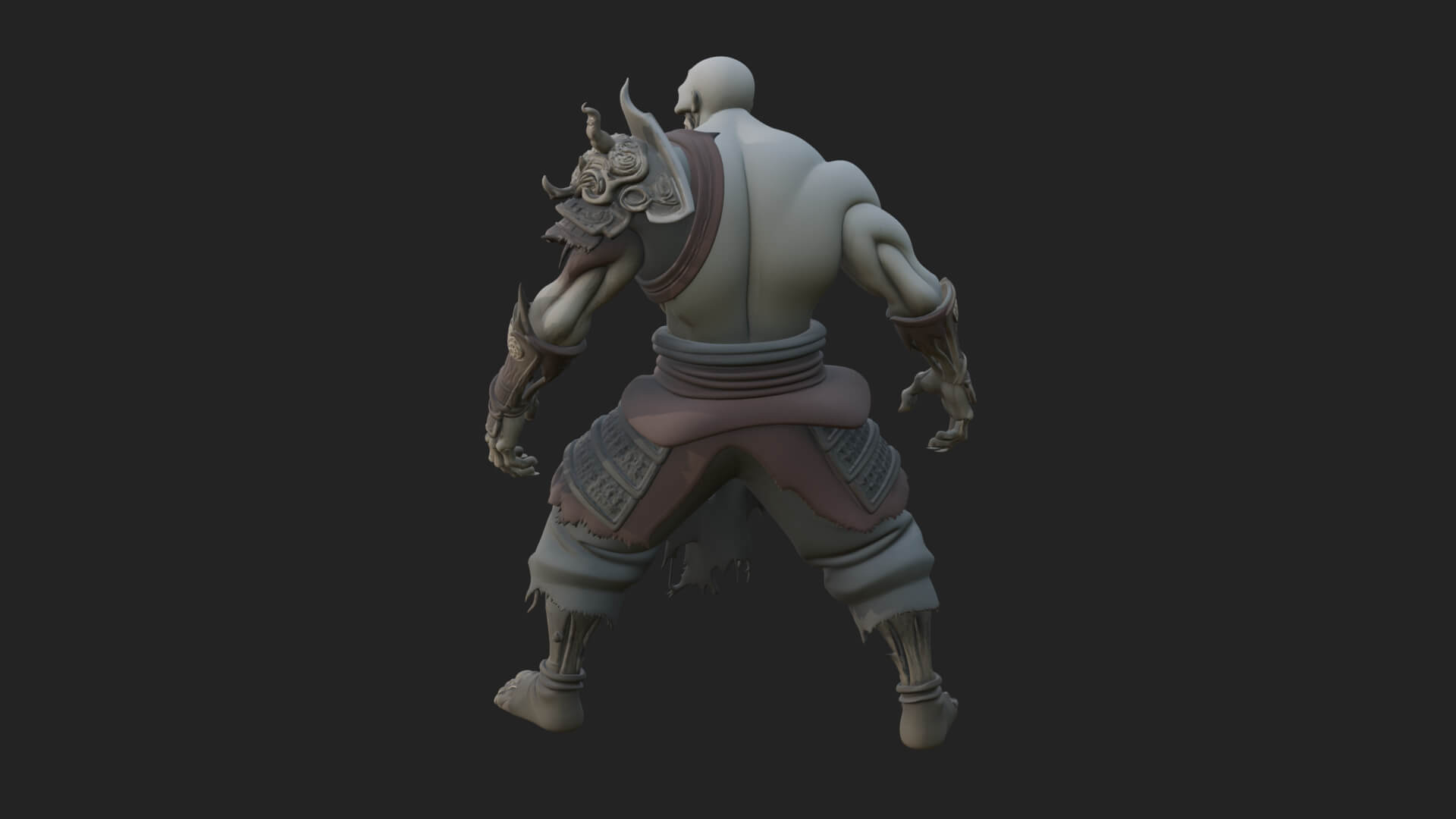 Undead Ghoul Statue Design 3 3D Print Model 3D Model