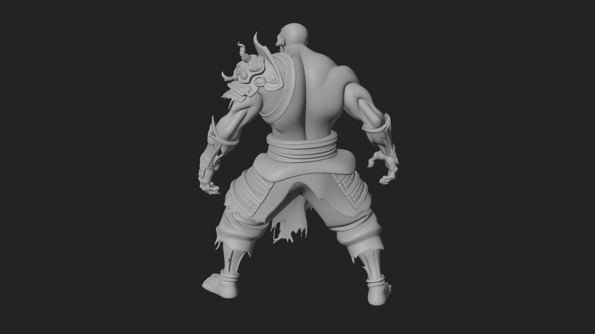 Undead Ghoul Statue Design 3 3D Print Model 3D Model