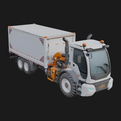 Utility Service Truck Model Design 5 3D Print Model