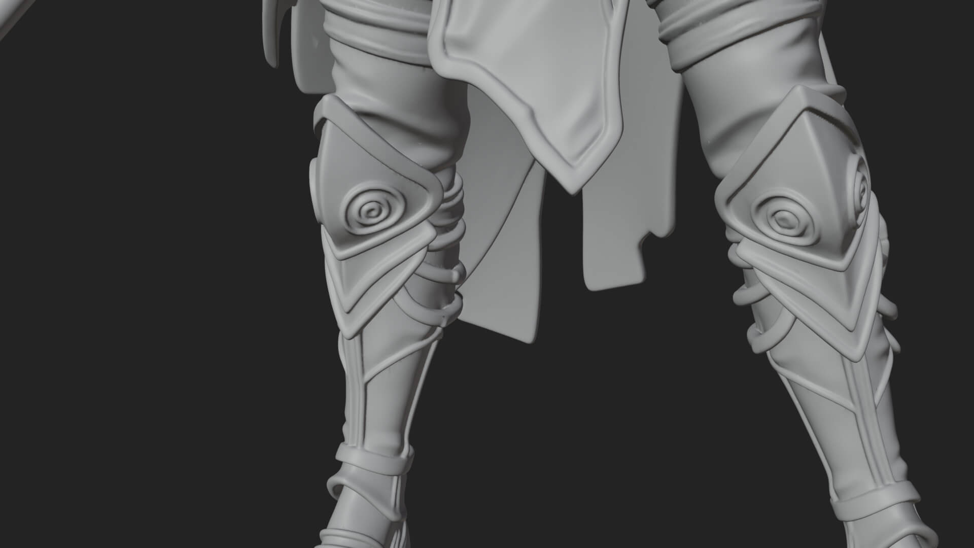 Valkyrie with Spear Statue Design 10 3D Print Model 3D Model
