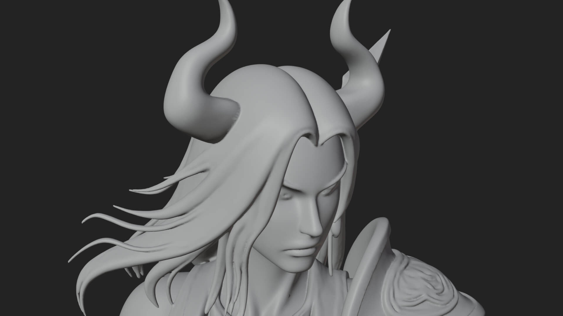 Valkyrie with Spear Statue Design 15 3D Print Model 3D Model