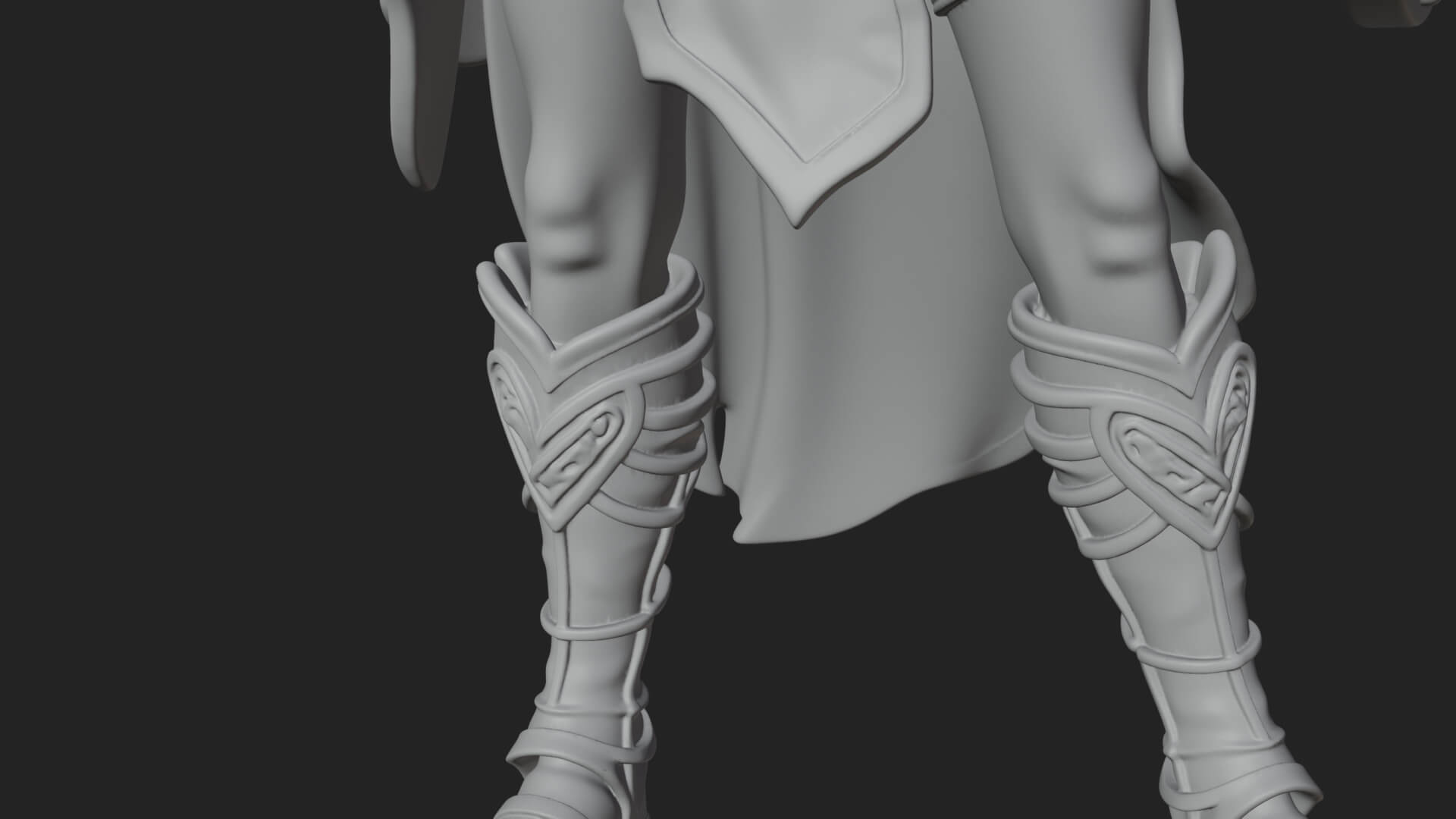 Valkyrie with Spear Statue Design 15 3D Print Model 3D Model