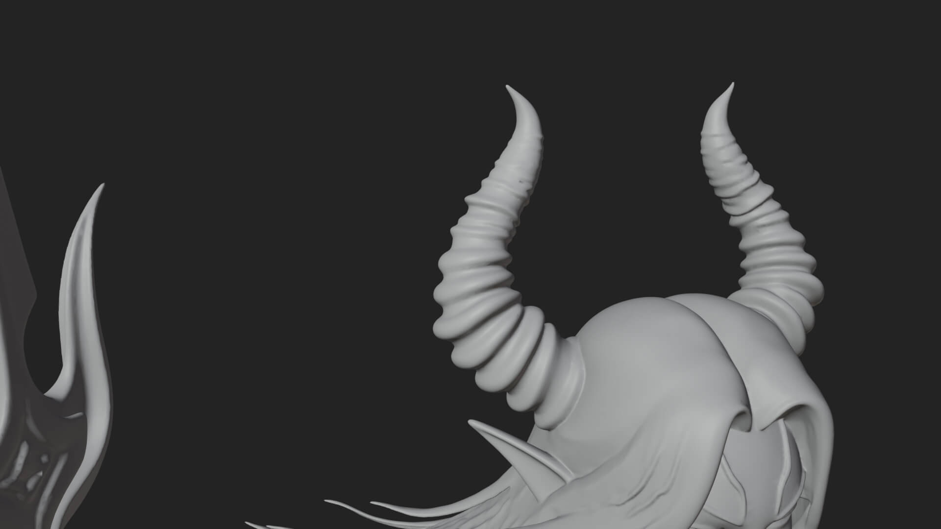 Valkyrie with Spear Statue Design 18 3D Print Model 3D Model