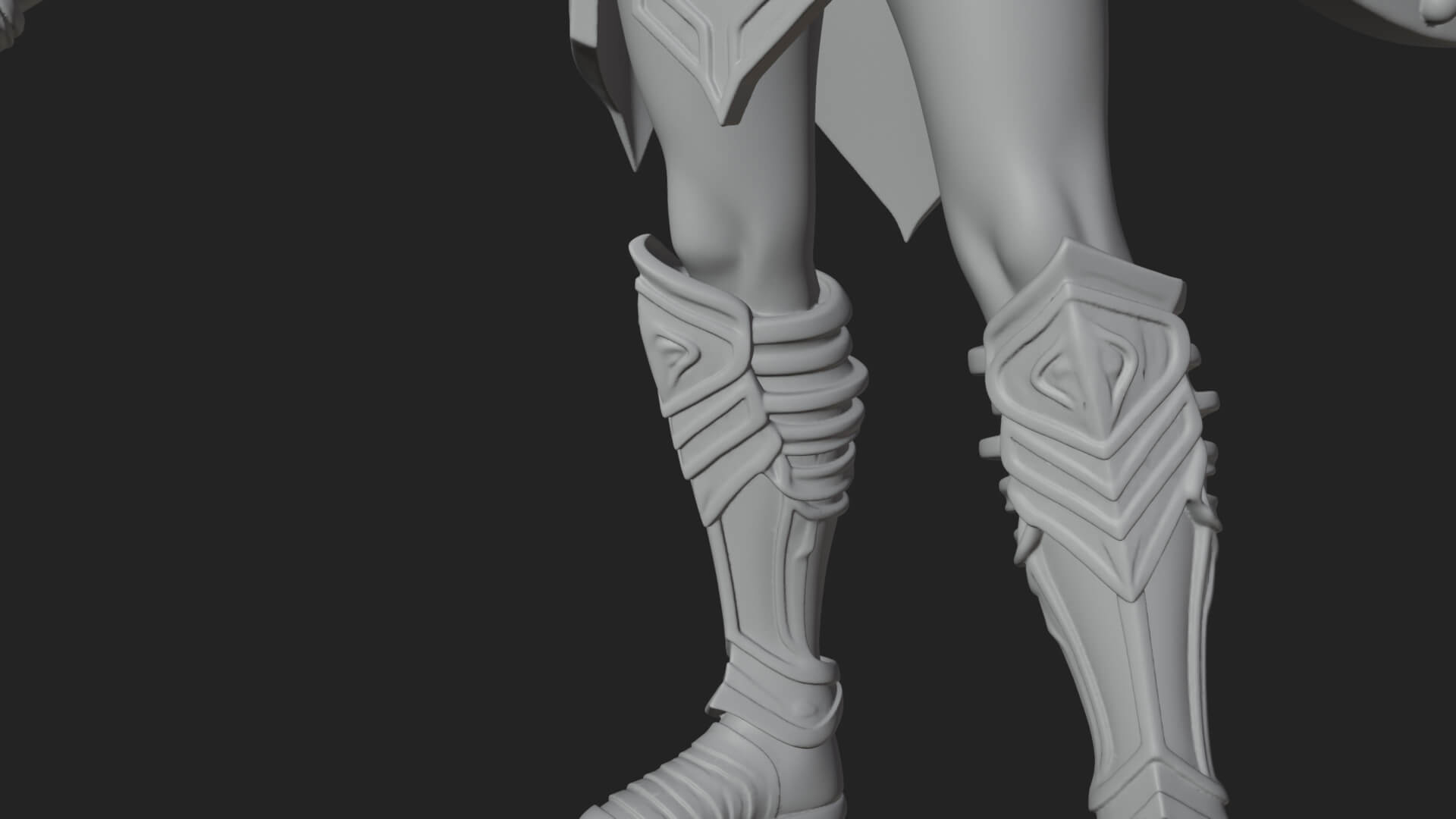 Valkyrie with Spear Statue Design 21 3D Print Model 3D Model