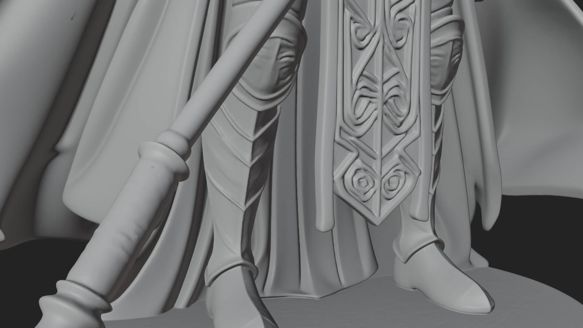 Valkyrie with Spear Statue Design 22 3D Print Model 3D Model