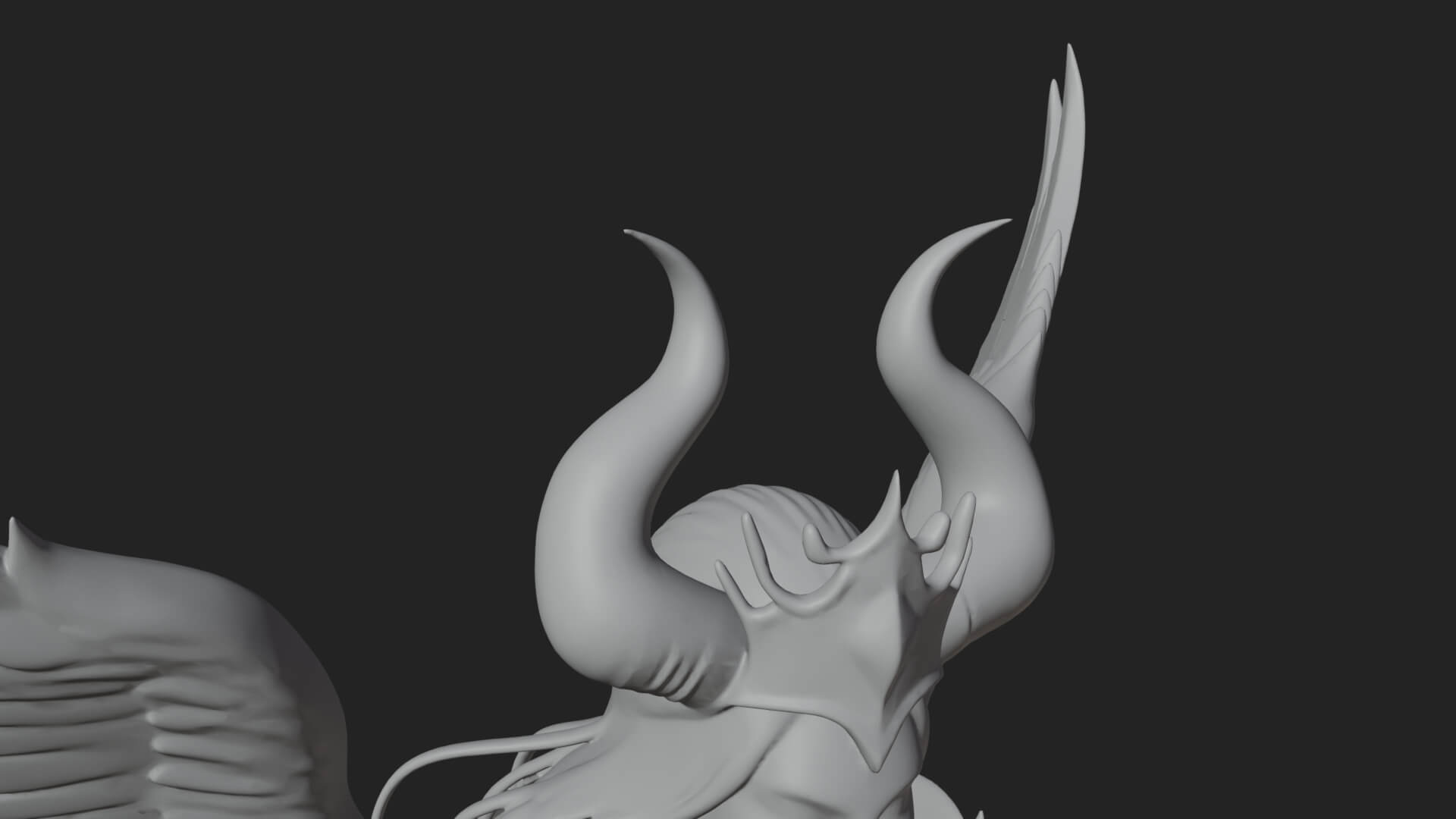 Valkyrie with Spear Statue Design 23 3D Print Model 3D Model