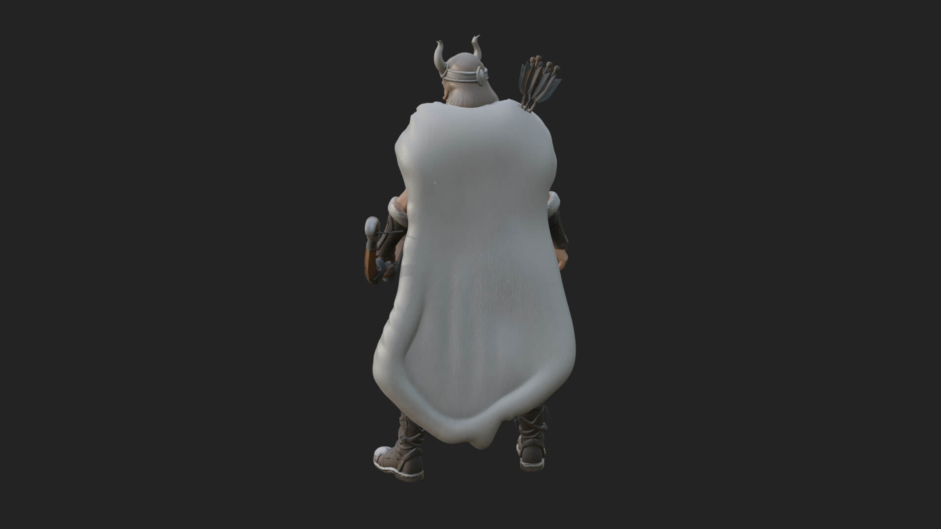Valkyrie with Spear Statue Design 5 3D Print Model 3D Model