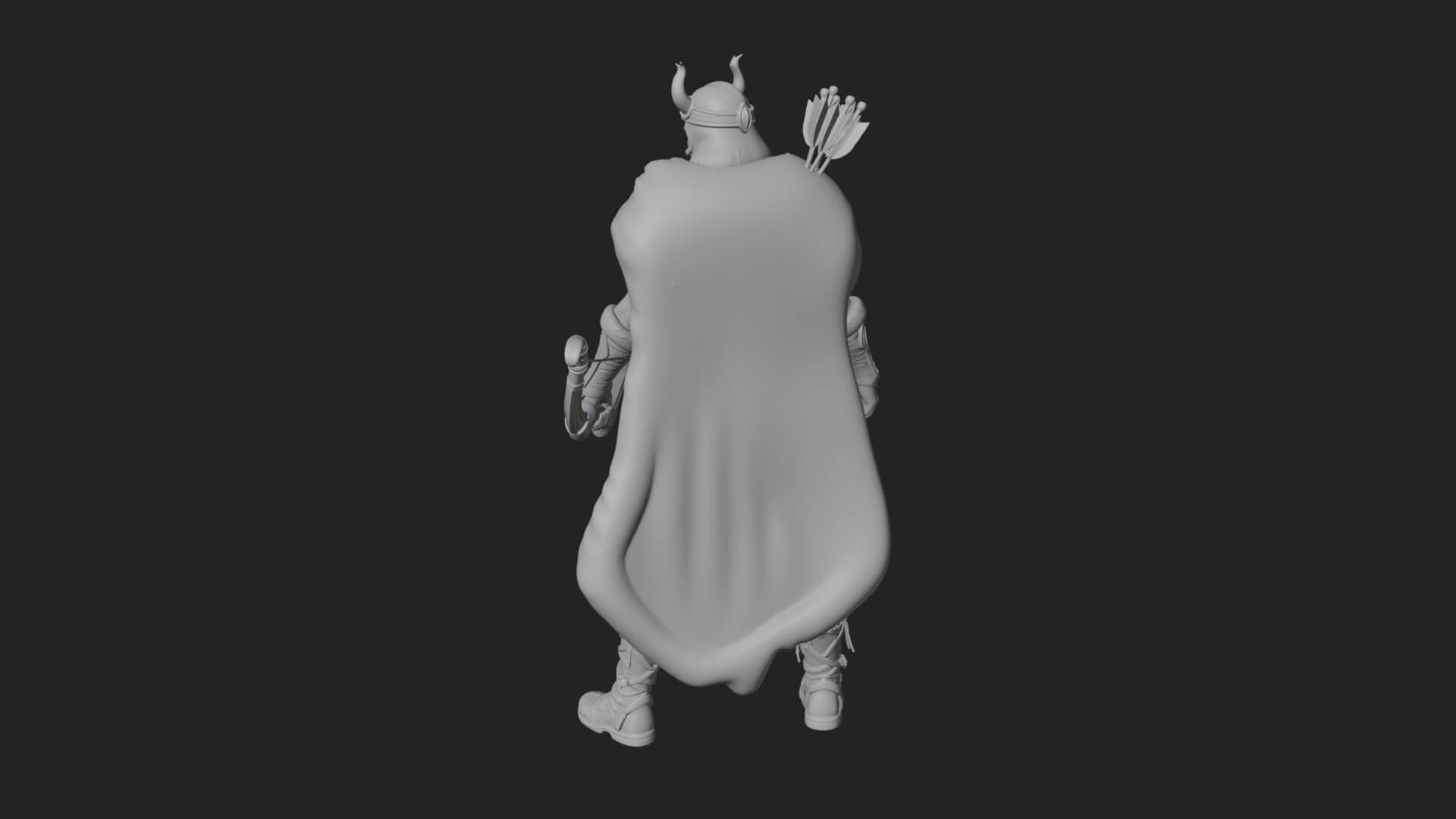 Valkyrie with Spear Statue Design 5 3D Print Model 3D Model