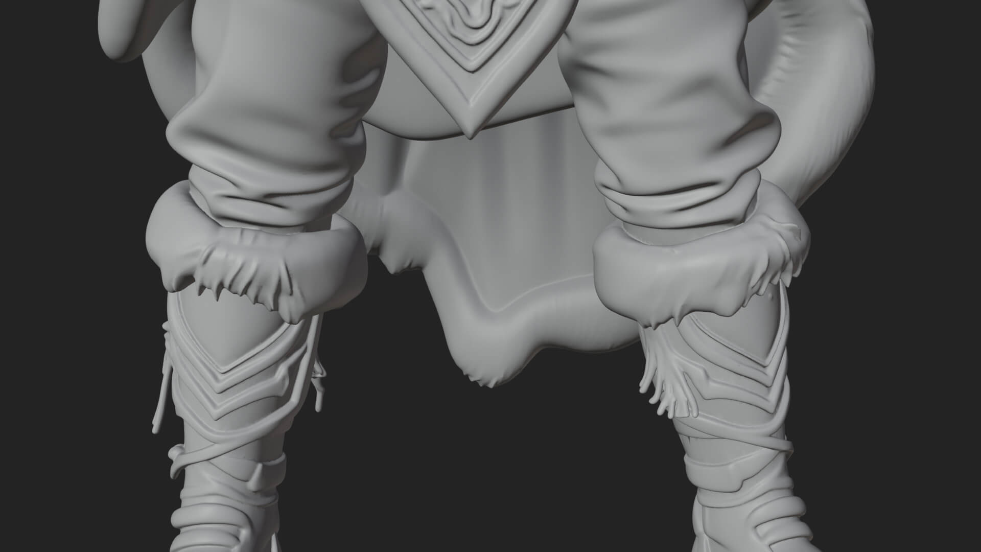 Valkyrie with Spear Statue Design 5 3D Print Model 3D Model