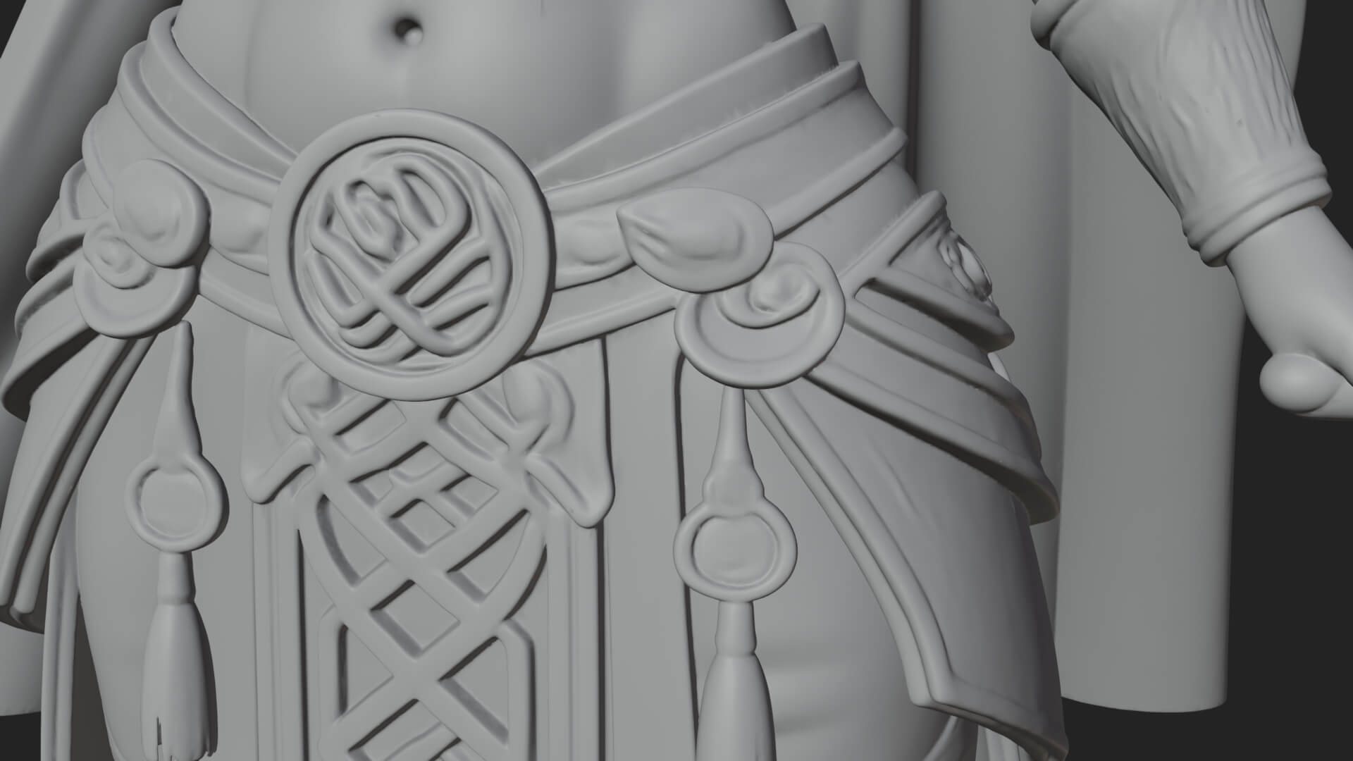 Valkyrie with Spear Statue Design 6 3D Print Model 3D Model
