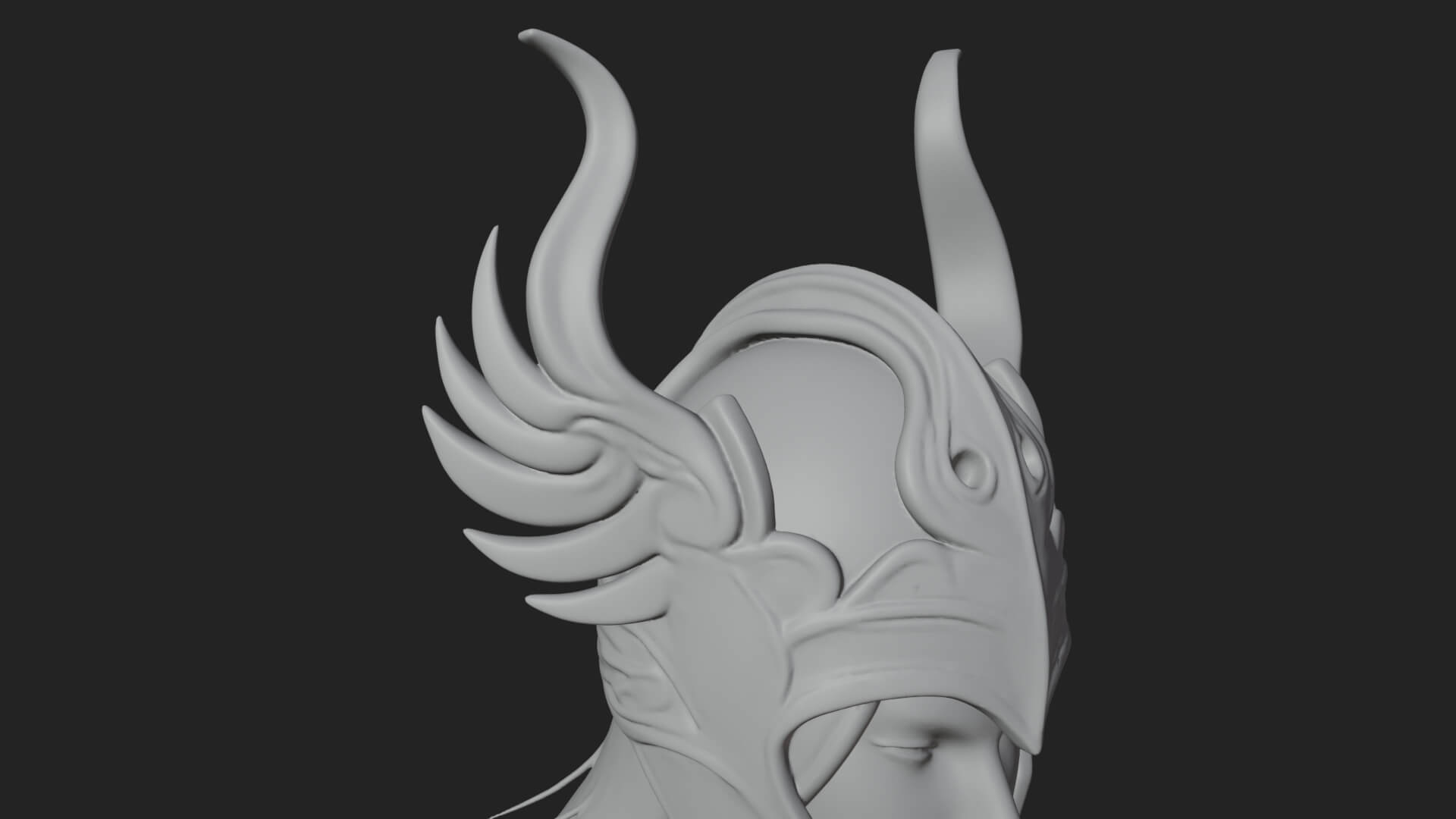 Valkyrie with Spear Statue Design 7 3D Print Model 3D Model