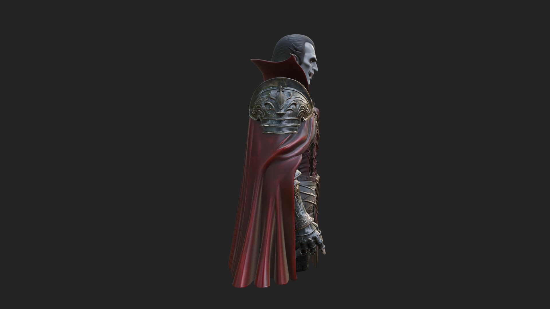 Vampire Lord Statue Design 2 3D Print Model 3D Model