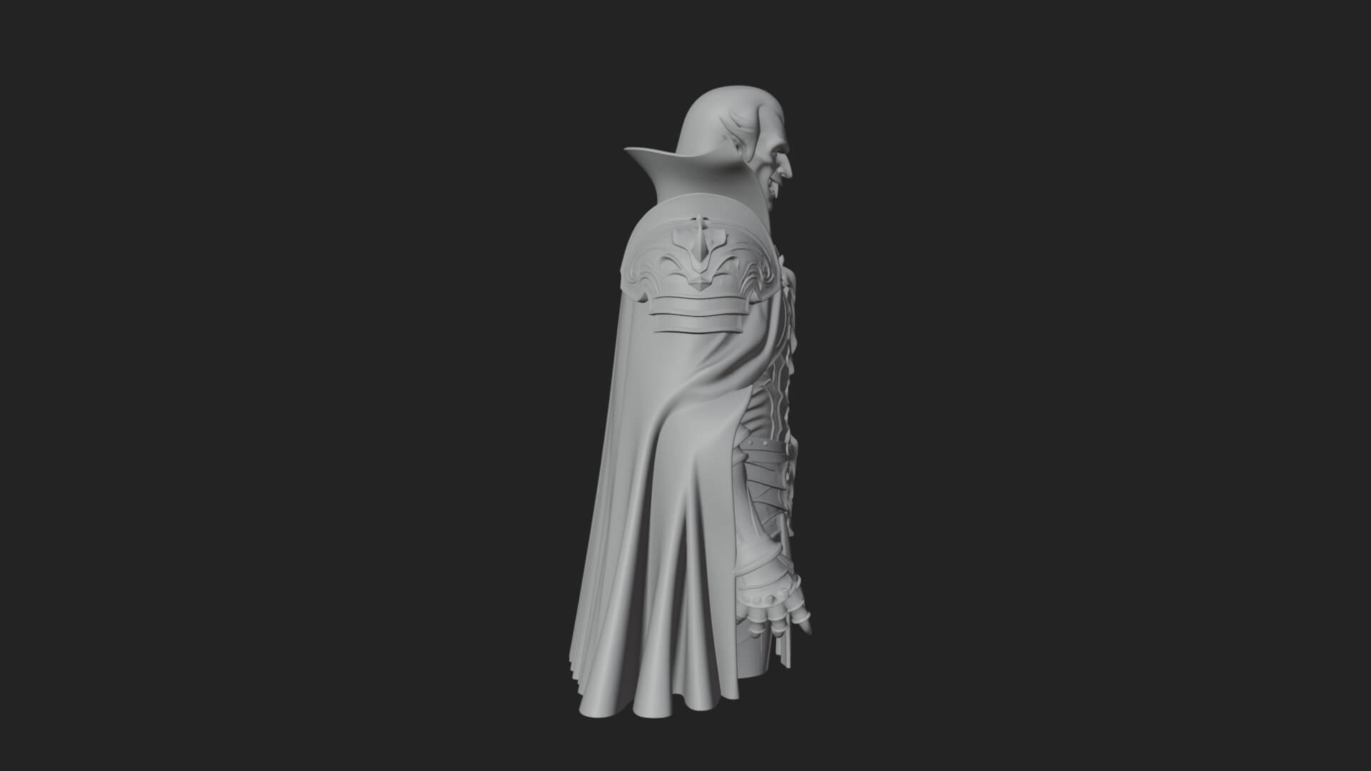 Vampire Lord Statue Design 2 3D Print Model 3D Model