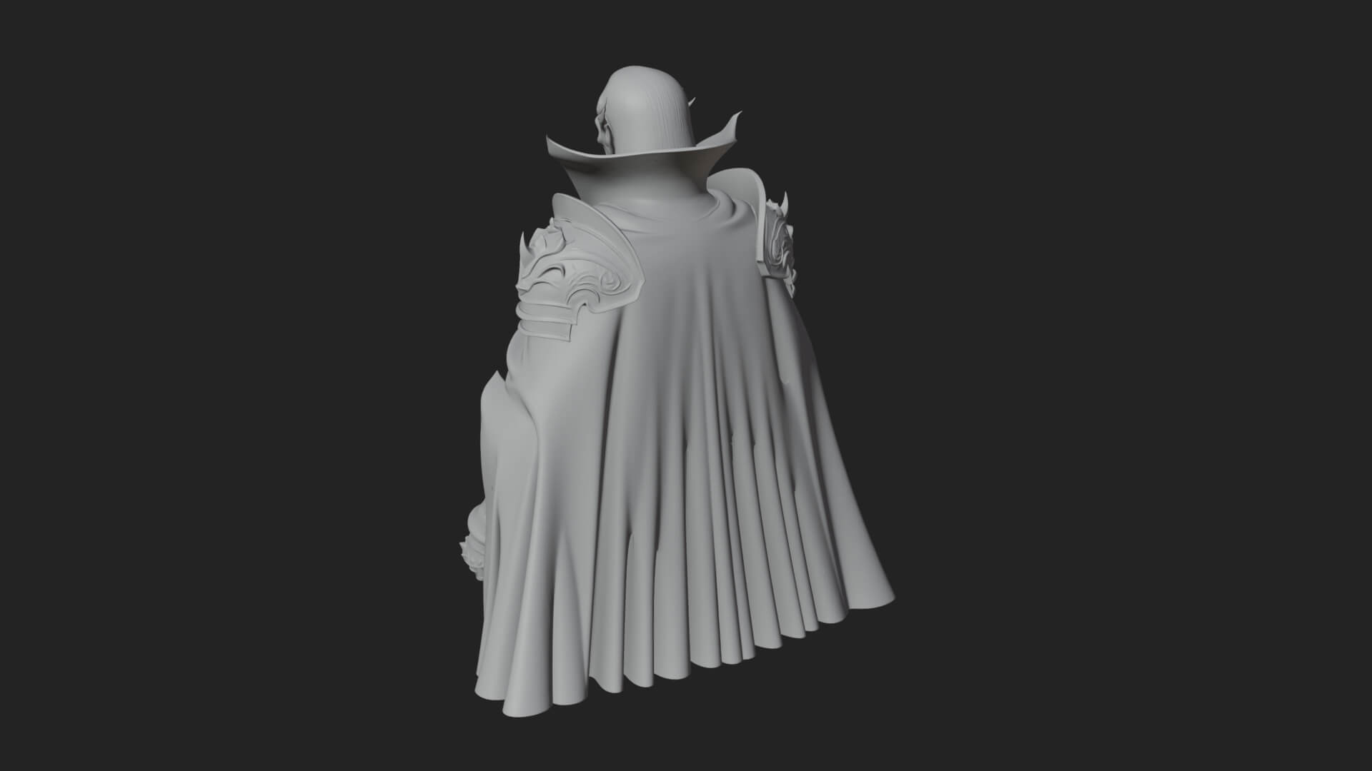 Vampire Lord Statue Design 2 3D Print Model 3D Model