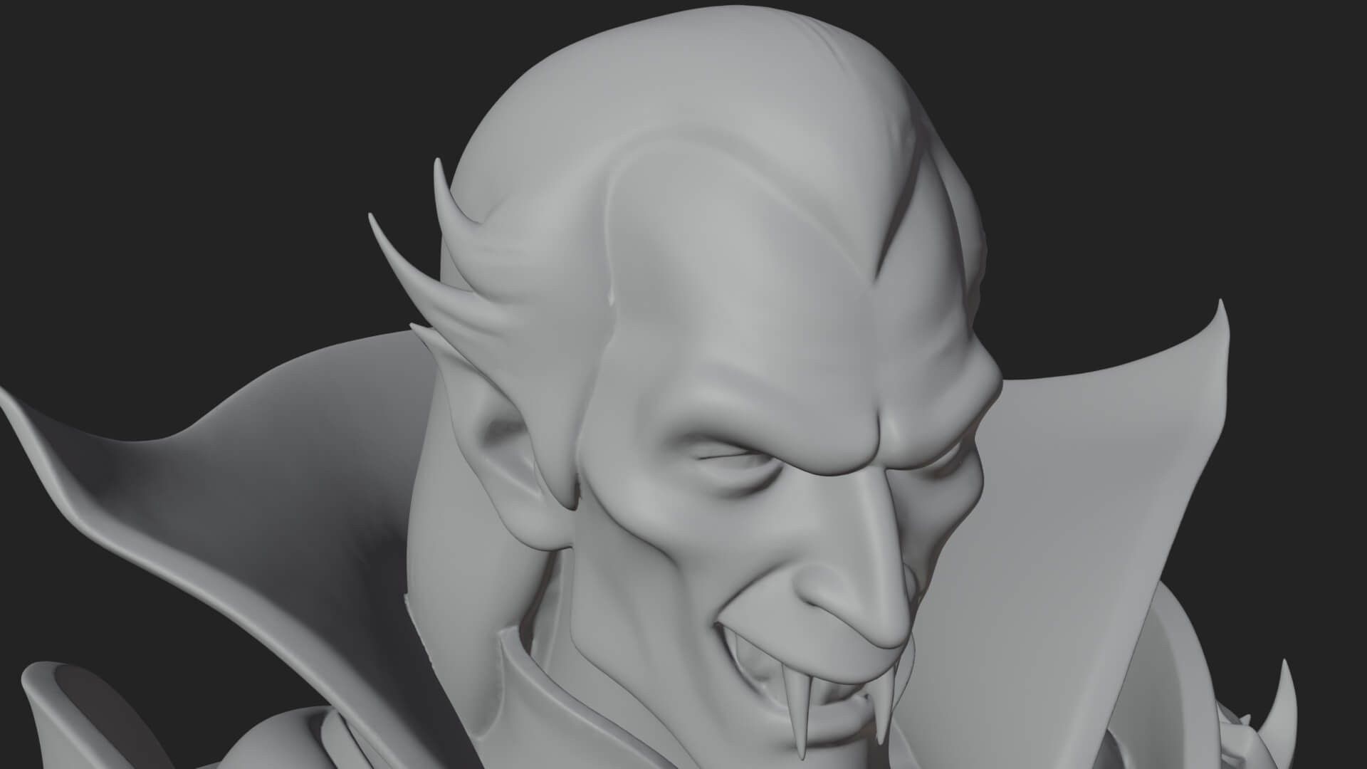 Vampire Lord Statue Design 2 3D Print Model 3D Model