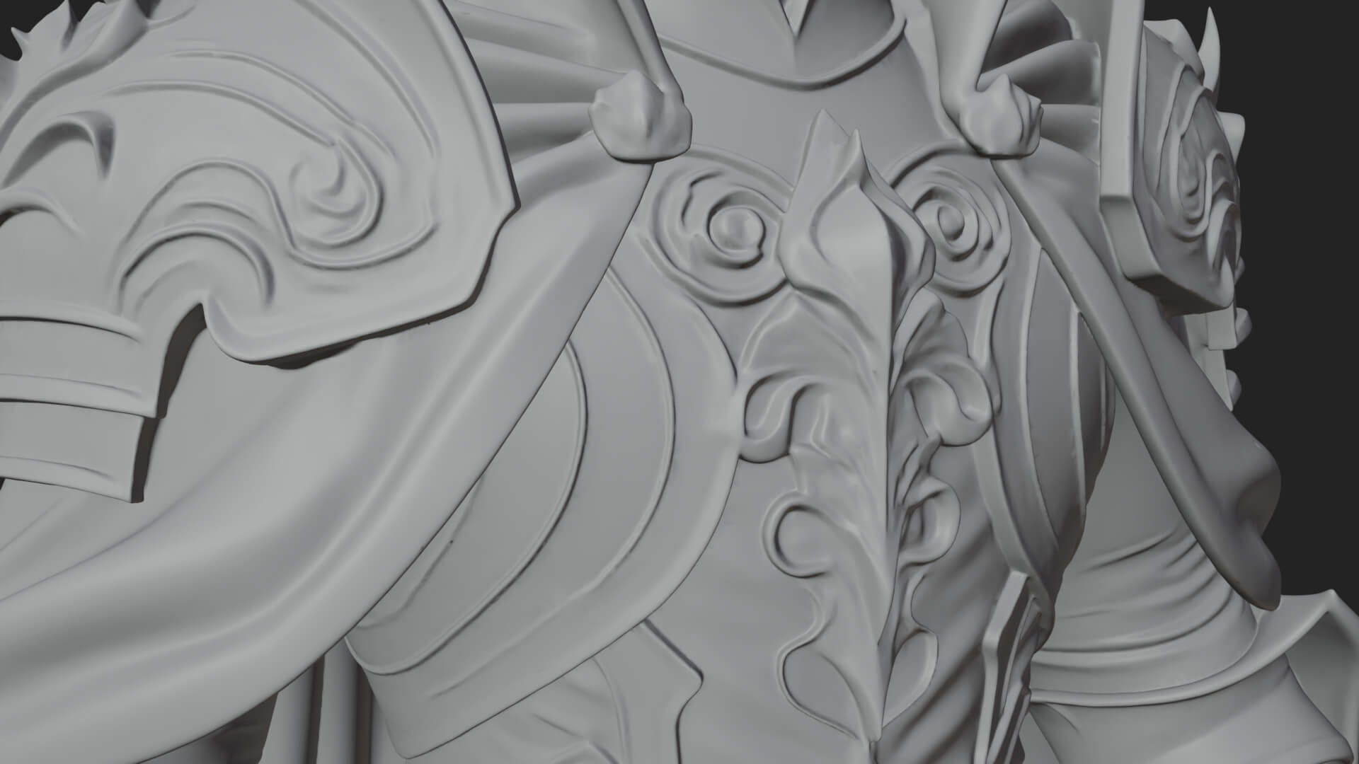 Vampire Lord Statue Design 2 3D Print Model 3D Model