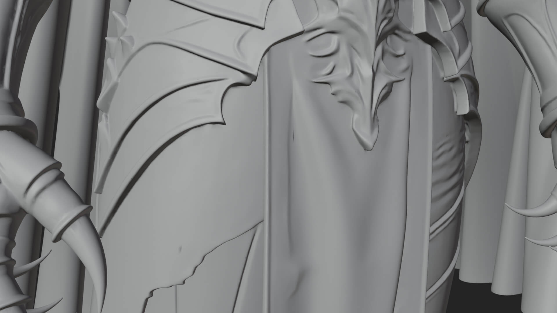 Vampire Lord Statue Design 2 3D Print Model 3D Model